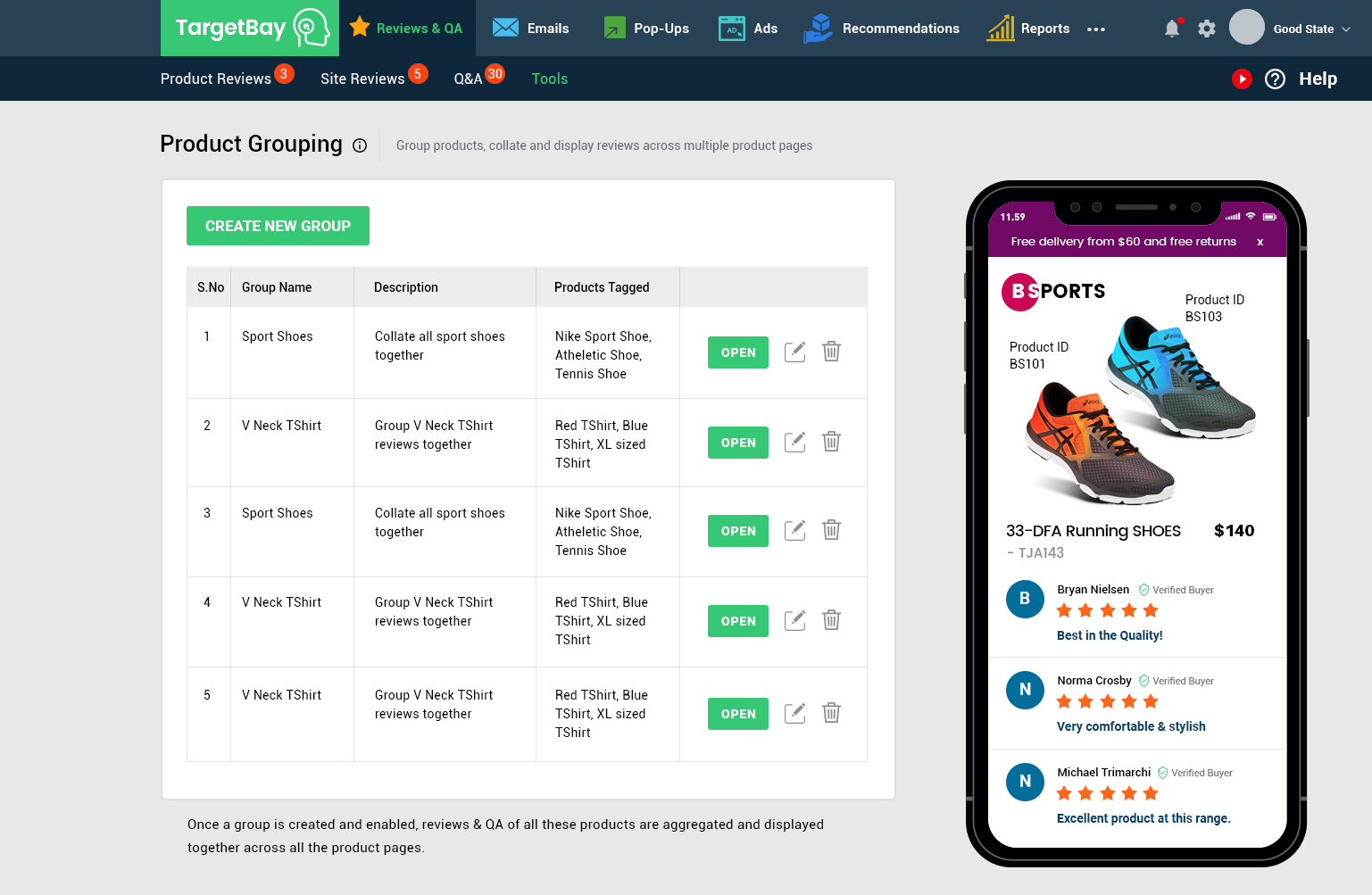 Product Grouping