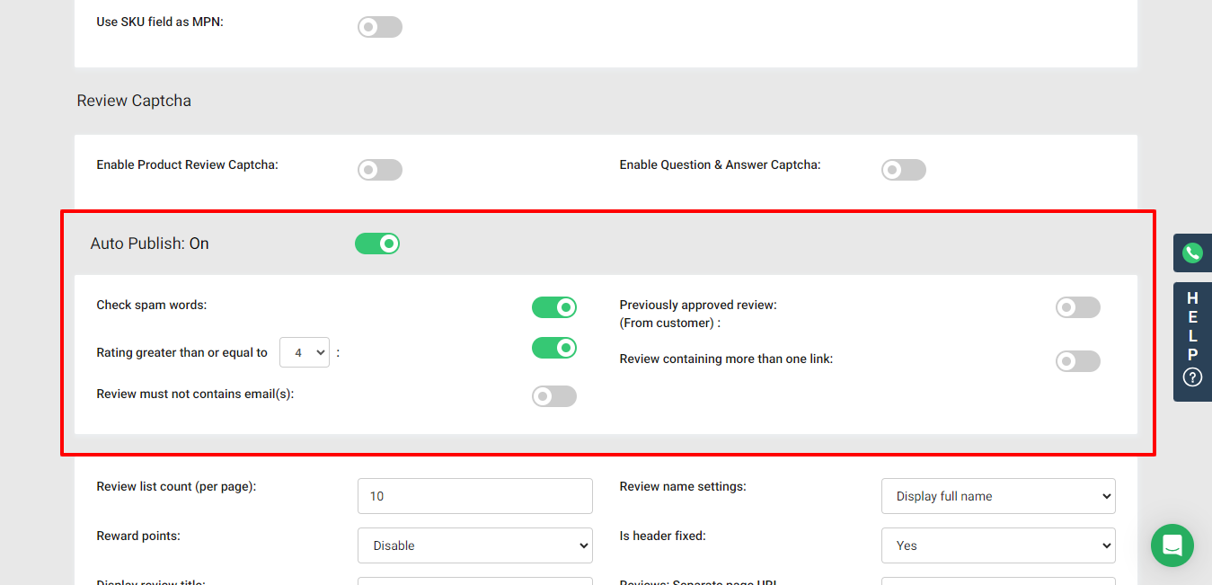 Reasons for Rejecting Reviews and QA