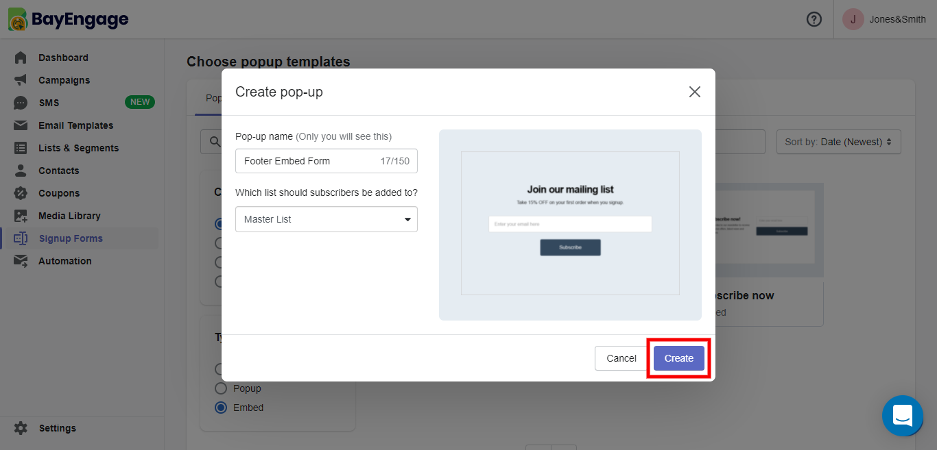How To Create an Embedded Form?