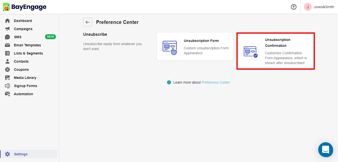 How To Customize An Unsubscription Confirmation Page?