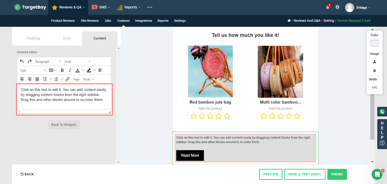 How to collect reviews from multiple products in an order?