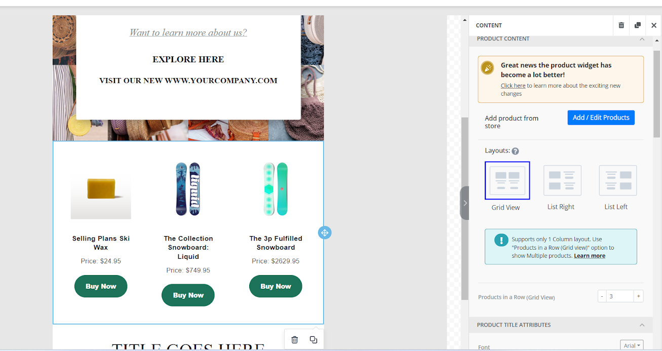 How To Configure Product Widget To Have The Best Experience?