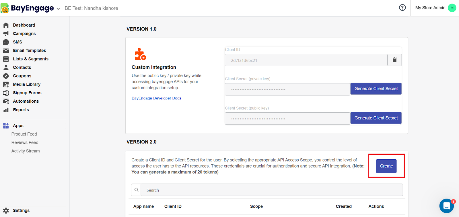 How to Generate Client ID, Client Secret, and Scope for V2 API Access