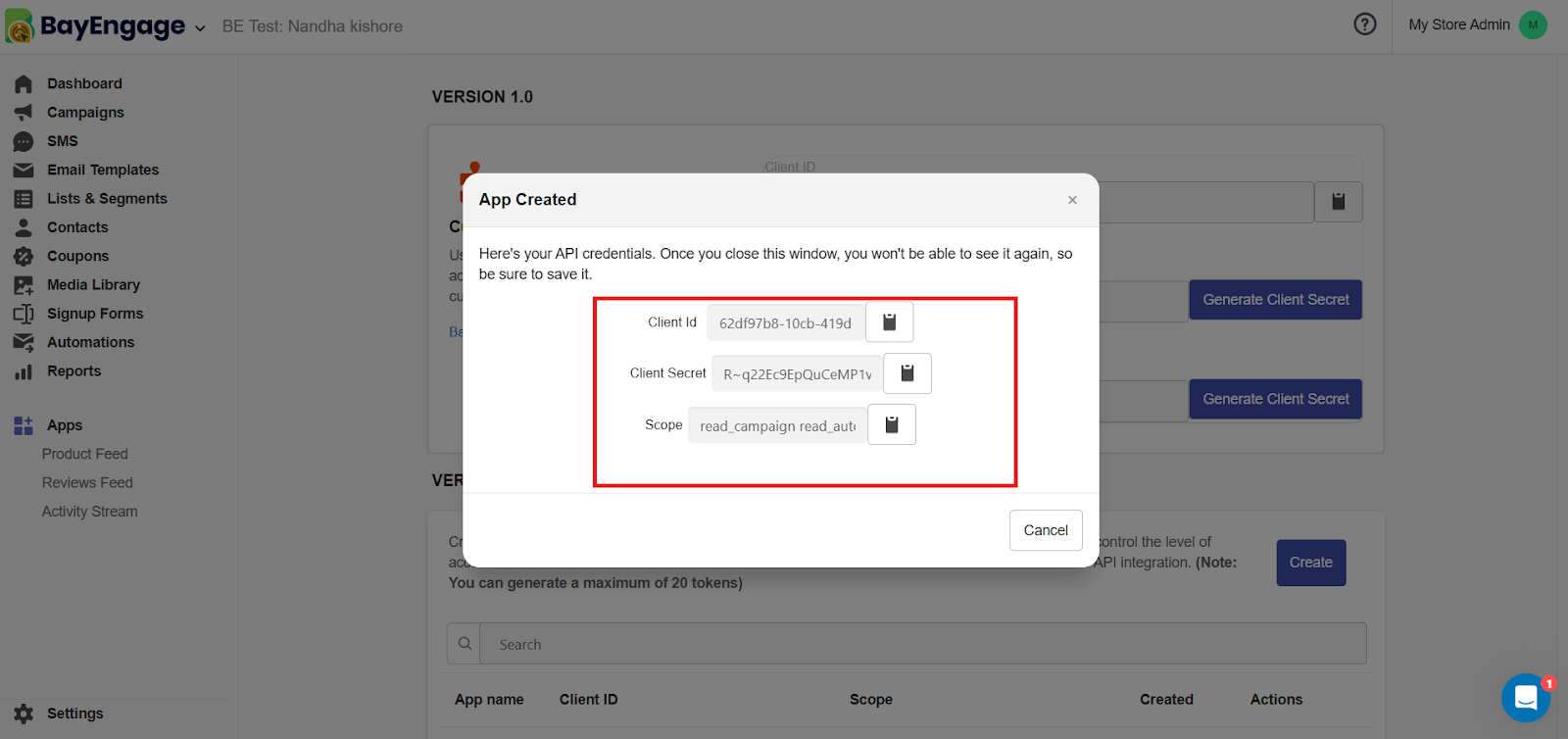 How to Generate Client ID, Client Secret, and Scope for V2 API Access