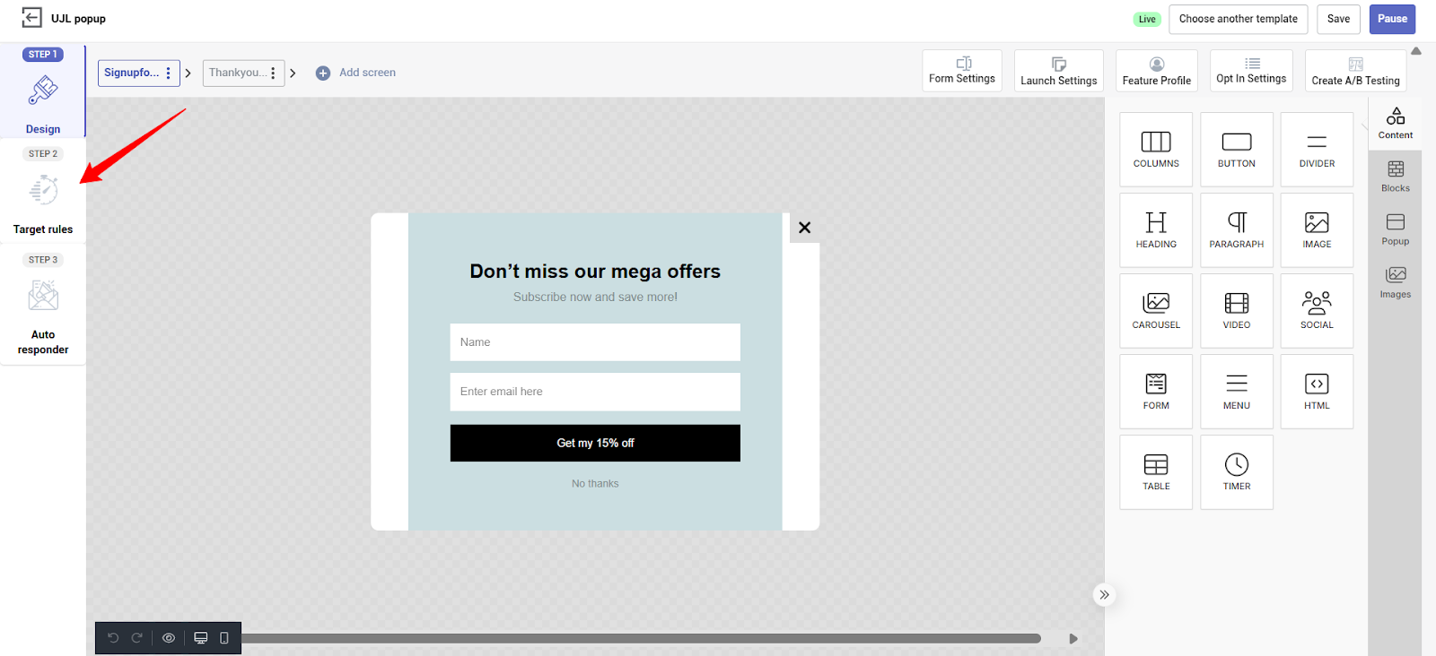 How to Schedule specific dates and times for your Signup Popups